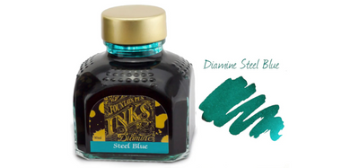 Diamine Ink Bottle 80ml - Turquoise Shades - Assorted Colours