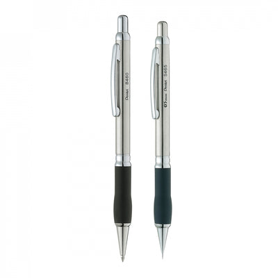Pentel Sterling Ballpoint Pen & 0.5mm Mechanical Pencil Set - Stainless Steel / Chrome Trim