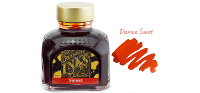 Diamine Ink Bottle 80ml - Orange Shades - Assorted Colours