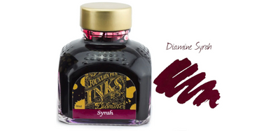 Diamine Ink Bottle 80ml - Burgundy Shades - Assorted Colours