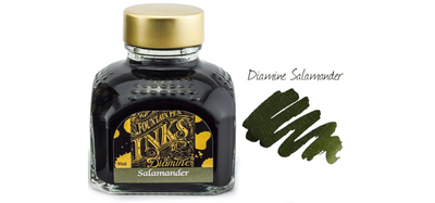 Diamine Ink Bottle 80ml - Green Shades - Assorted Colours