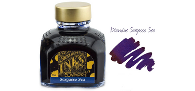 Diamine Ink Bottle 80ml - Blue Shades - Assorted Colours