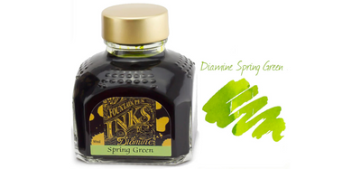 Diamine Ink Bottle 80ml - Green Shades - Assorted Colours