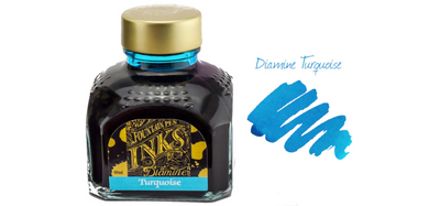 Diamine Ink Bottle 80ml - Turquoise Shades - Assorted Colours