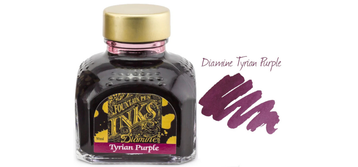 Diamine Ink Bottle 80ml - Purple Shades - Assorted Colours