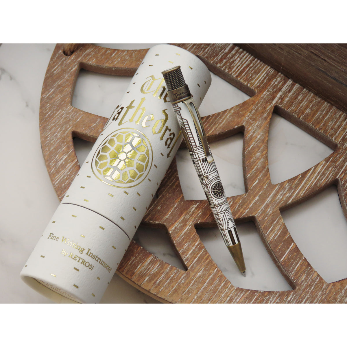 Retro 51 Tornado Vintage Metalsmith Rollerball - The Catherdral