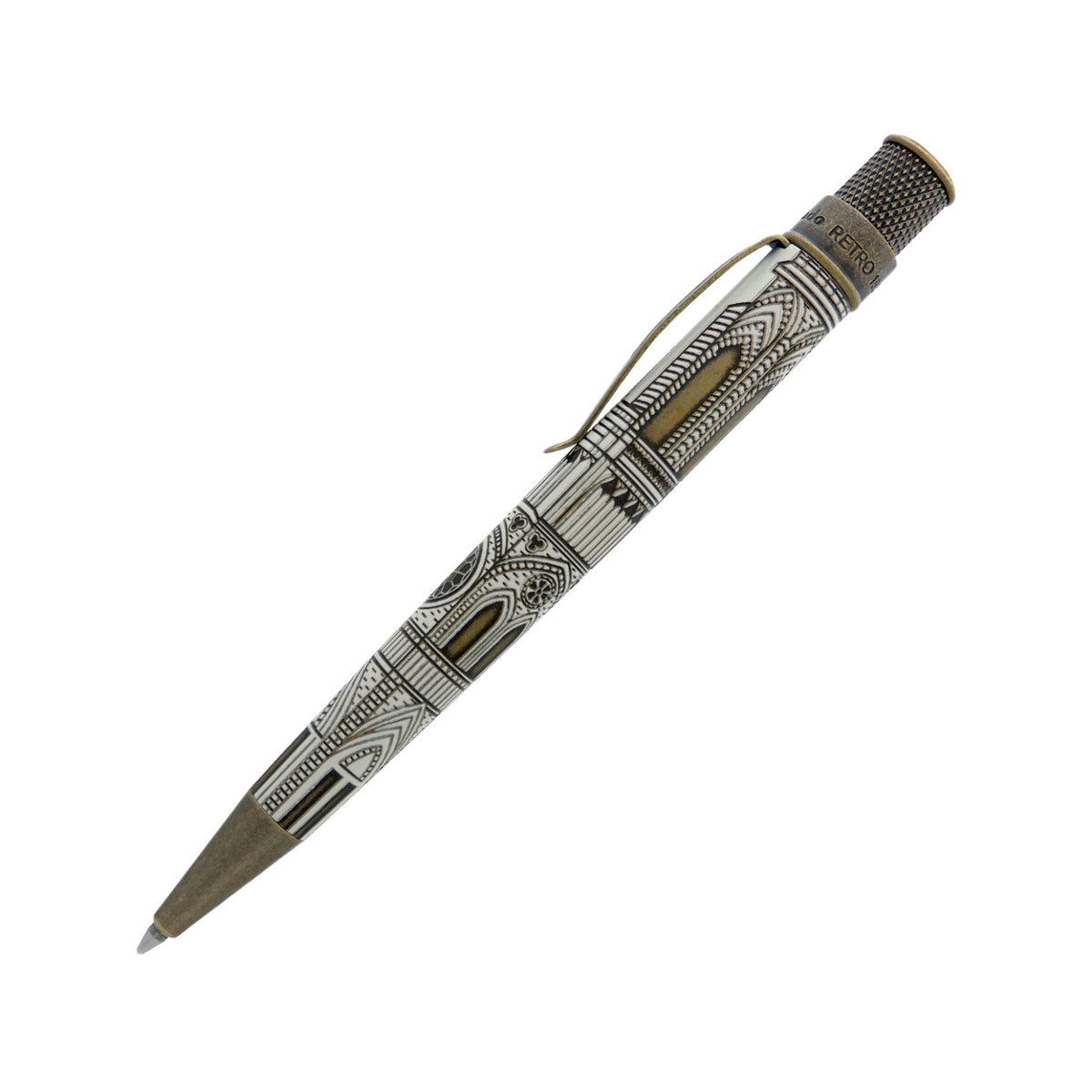 Retro 51 Tornado Vintage Metalsmith Rollerball - The Catherdral