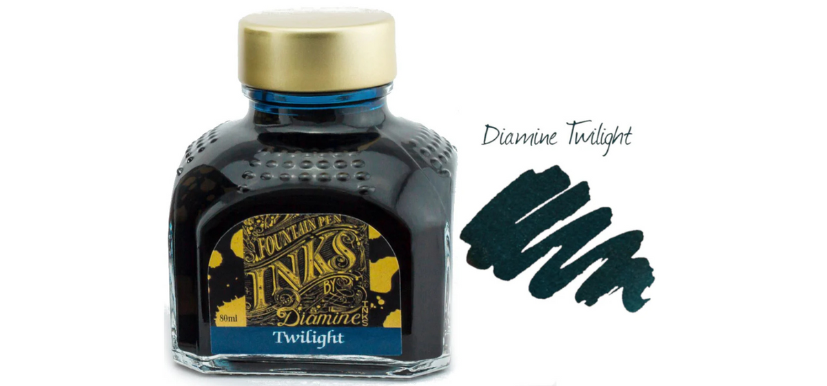Diamine Ink Bottle 80ml - Blue-Black Shades - Assorted Colours