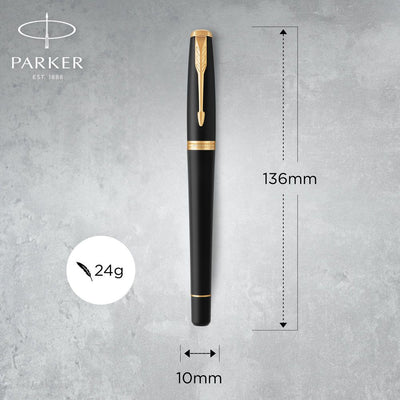 Parker Urban Fountain Pen and Ballpoint Pen Set - Muted Black / Gold Trim