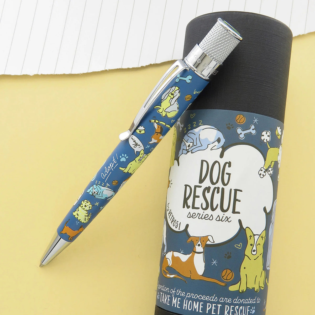 Retro 51 Tornado Rescue Series 6 Ballpoint Pen - Dog
