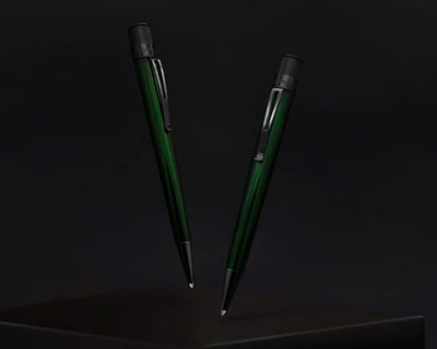 Retro 51 Tornado Stealth Lacquer Rollerball - Emerald Green
