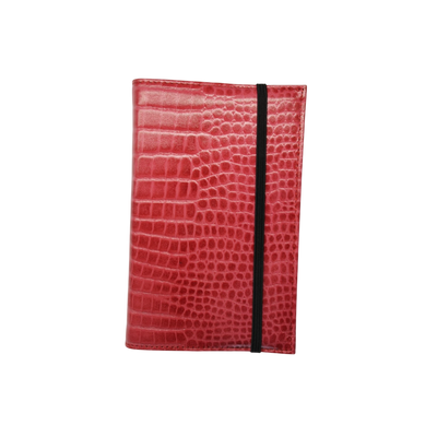 Visentin Leather Notebook Cover A6 Croc + Rhodia Webby Lined Notebook