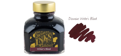 Diamine Ink Bottle 80ml - Burgundy Shades - Assorted Colours
