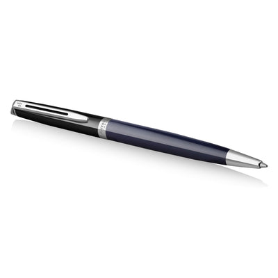 Waterman Hemisphere Colour Blocking Ballpoint Pen - Black & Blue / Palladium Trim - Special Edition