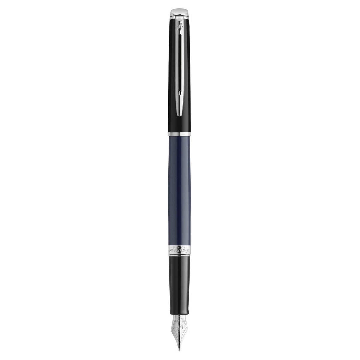 Waterman Hemisphere Colour Blocking Fountain Pen - Black & Blue / Palladium Trim - Special Edition