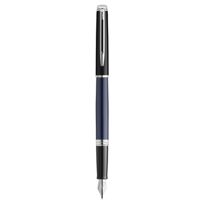 Waterman Hemisphere Colour Blocking Fountain Pen - Black & Blue / Palladium Trim - Special Edition