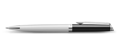 Waterman Hemisphere Colour Blocking Ballpoint Pen - Black & White / Palladium Trim - Special Edition