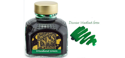 Diamine Ink Bottle 80ml - Green Shades - Assorted Colours