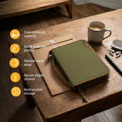 LOCHBY Field Folio A5 - Olive