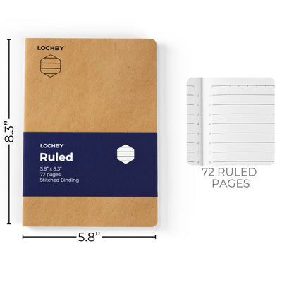 LOCHBY A5 Journal Notebook - Ruled