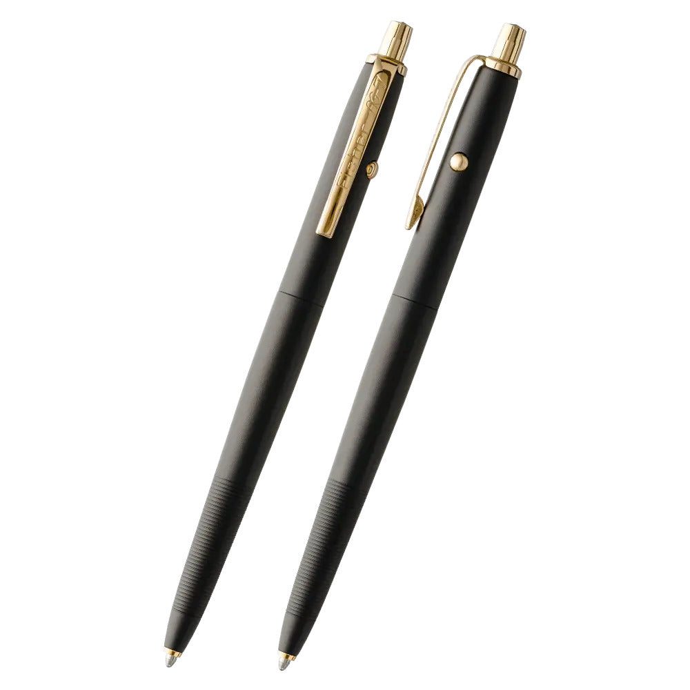 Fisher Space Pen AG7 Astronaut Ballpoint Pen - Black Cerakote with Gold Trim