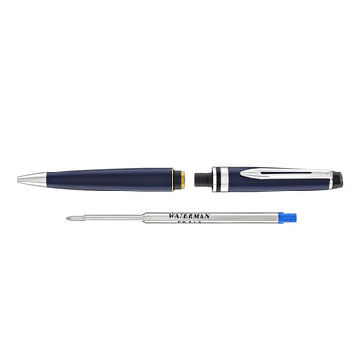 Waterman Expert Ballpoint Pen - Blue / Chrome Trim