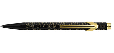 Caran dAche 849 Horse Ballpoint Pen - Black / Gold Trim