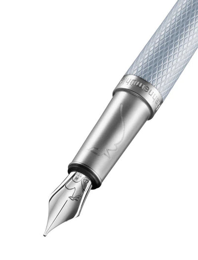 Hahnemuehle SLIM Edition Guilloche Ice Blue - 18kt Fountain Pen