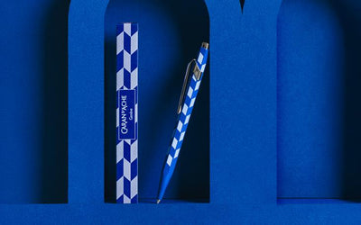 Caran dAche 849 Mosiac Ballpoint Pen - Royal Blue