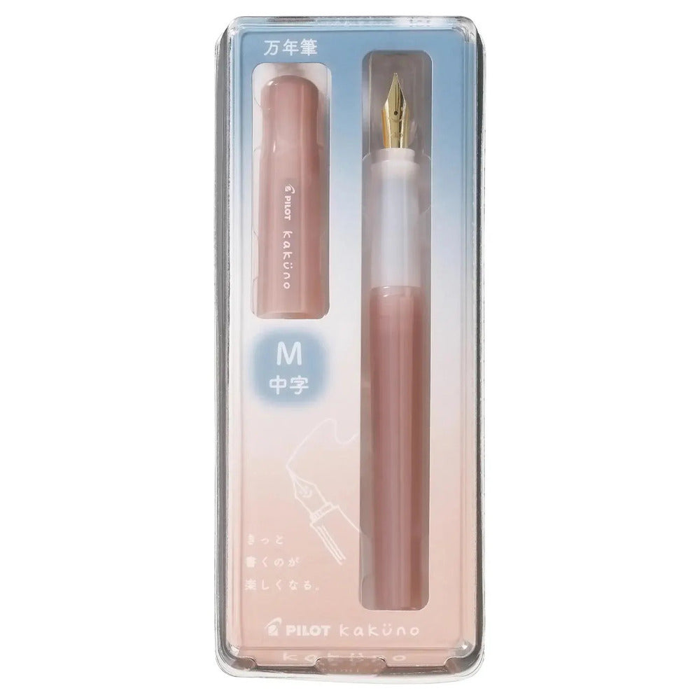 Pilot Kakuno Madoromi Fountain Pen - Light Pink