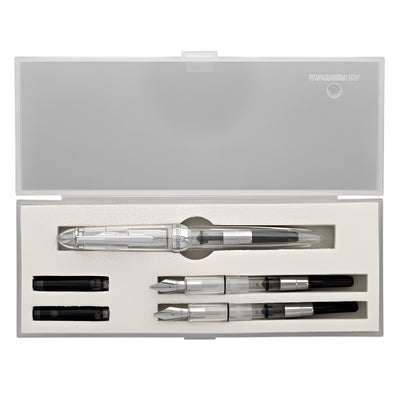 Monteverde Monza ID Calligraphy Fountain Pen Set - Clear