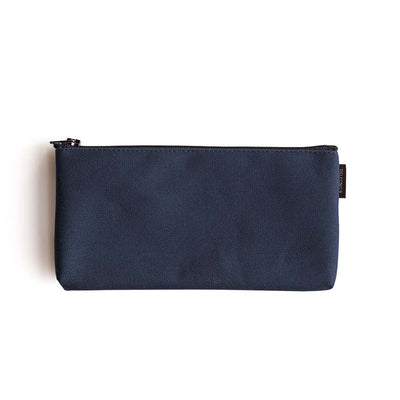 Delfonics "Marek" Canvas Flat Pencil Case - Dark Blue