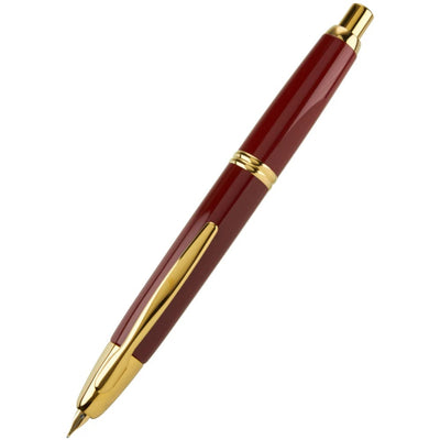 Pilot Capless Fountain Pen - Red / Gold Trim