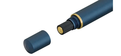 Kaweco Piston Al Sport Fountain Pen Set - Navy / Gold Trim