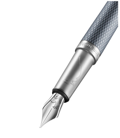 Hahnemuehle SLIM Edition Guilloche Cool Grey - 18kt Fountain Pen