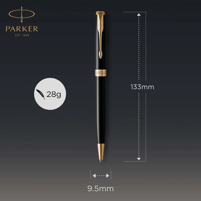 Parker Sonnet Ballpoint Pen - Black Lacquer / Gold Trim