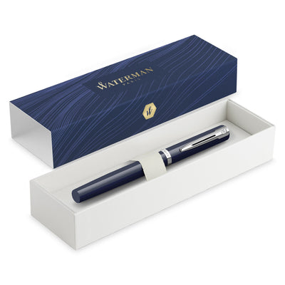 Waterman Impression Fountain Pen - Blue Lacquer / Chrome Trim