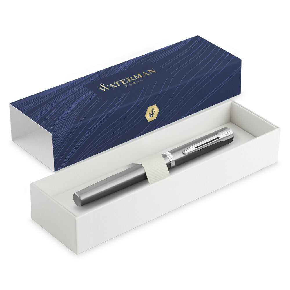 Waterman Impression Fountain Pen - Stainless Steel / Chrome Trim
