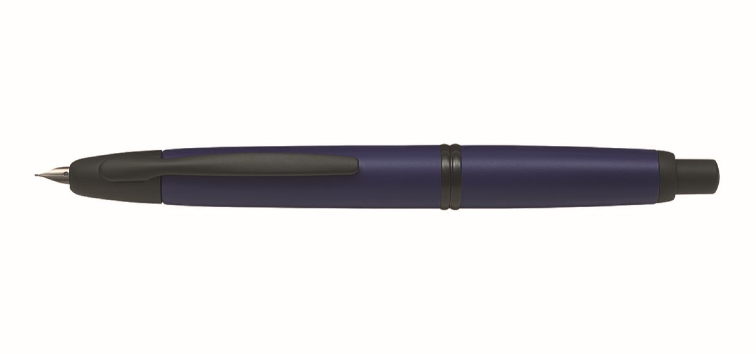 Pilot Capless Fountain Pen - Matte Blue / Black Trim