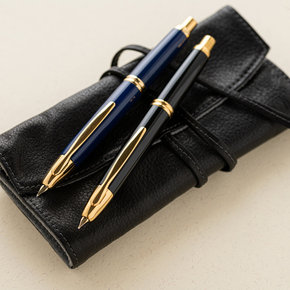 Pilot Capless Fountain Pen - Black / Gold Trim