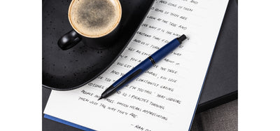 Pilot Capless Fountain Pen - Matte Blue / Black Trim
