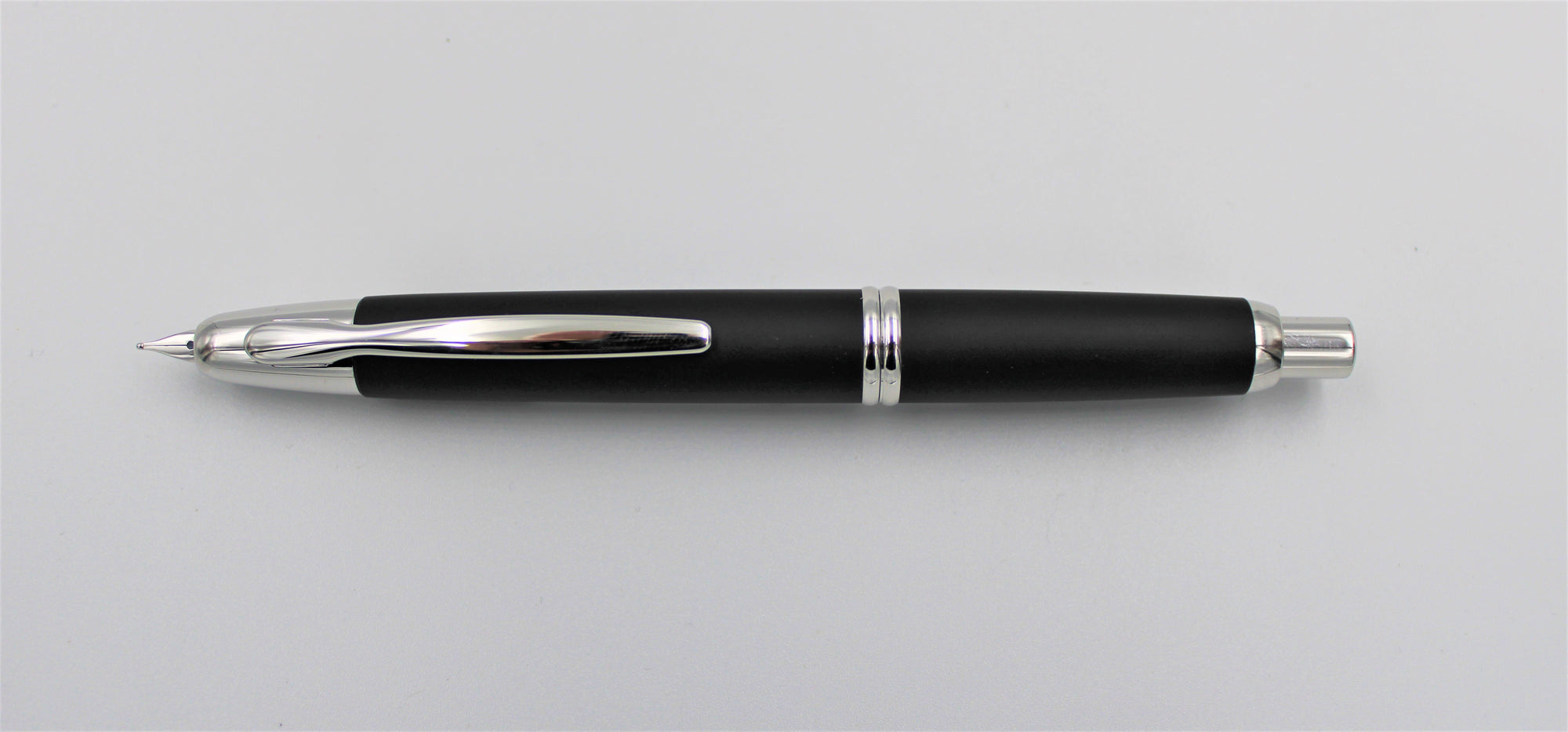 Pilot Capless Fountain Pen - Matte Black / Silver Trim