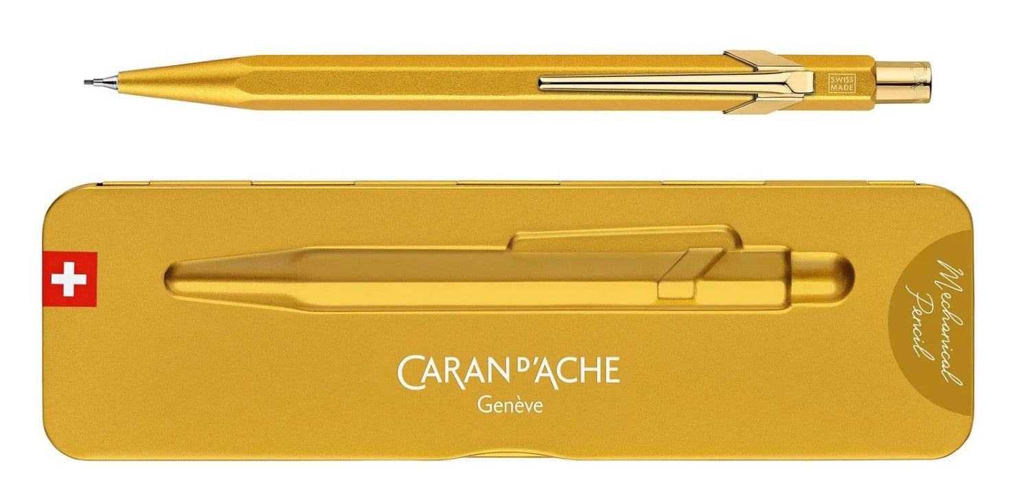 Caran dAche 844 Mechanical Pencil 0.7mm - Goldbar