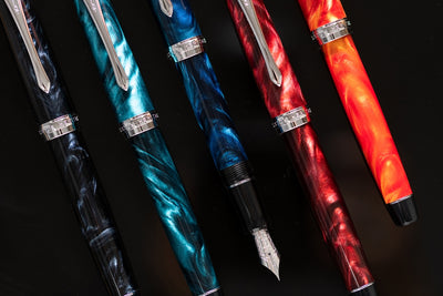 Pilot Custom Heritage SE Fountain Pen - Marble Black