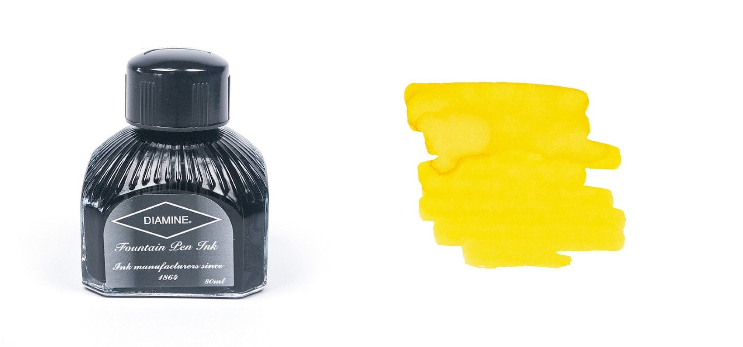 Diamine Ink Bottle 80ml - Yellow Shades - Assorted Colours