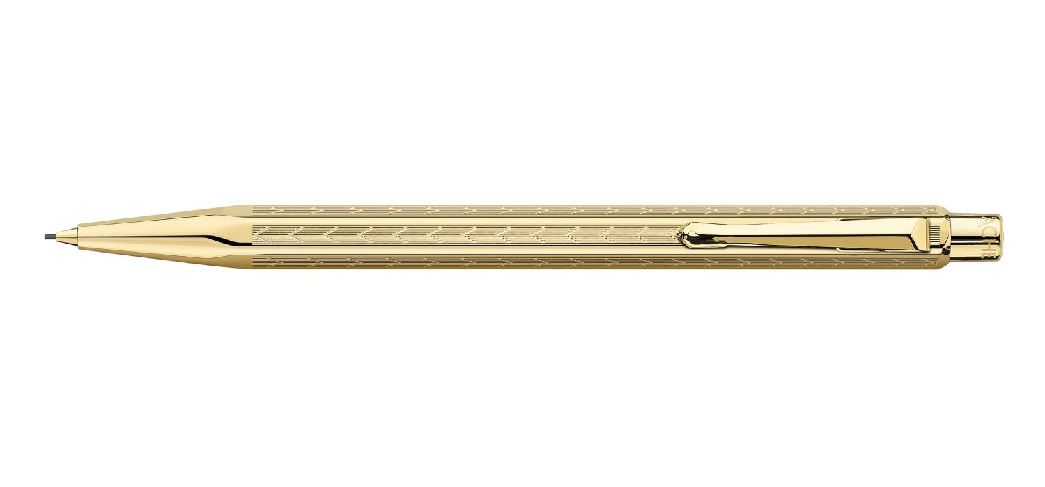 Caran dAche Ecridor Chevron Mechanical Pencil 0.7mm - Gilded