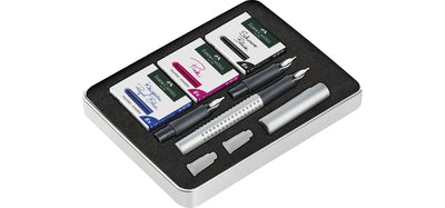 Faber-Castell Design Grip 2011 Calligraphy Set - Silver