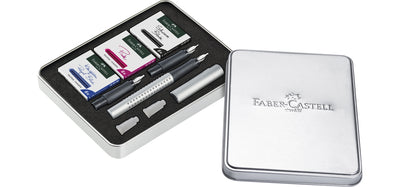 Faber-Castell Design Grip 2011 Calligraphy Set - Silver