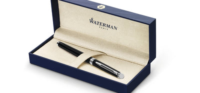 Waterman Hemisphere Rollerball - Black Lacquer / Chrome Trim