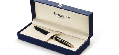 Waterman Hemisphere Rollerball - Black Lacquer / Gold Trim
